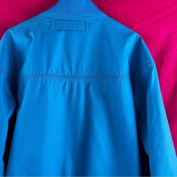 Vintage 80s/90s Men's‎ XL Blue Bomber Jacket Classic Grandpa Streetwear Haband - Picture 14 of 16